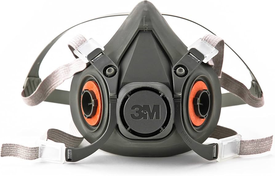 3M Half Facepiece Reusable Respirator 6200, NIOSH, Four-Point Harness, Comfortable Fit, Dual Airl... | Amazon (US)