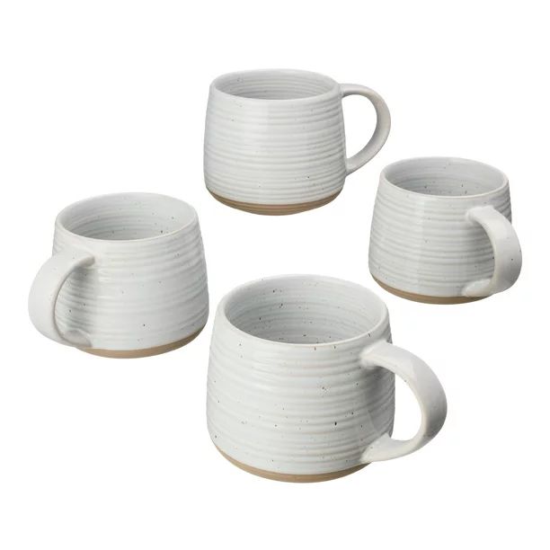Better Homes & Gardens Stoneware Exposed Clay Mug, 4 Pack | Walmart (US)