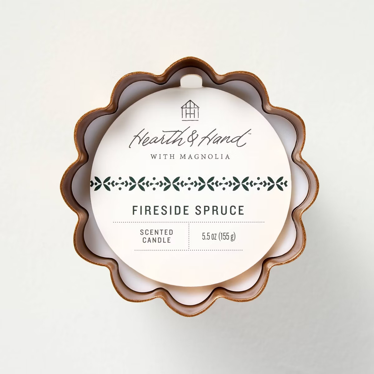 Pleated Brass Christmas Votive Candle 5.5oz - Hearth & Hand™ with Magnolia | Target