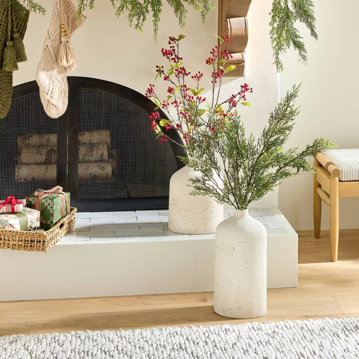 36" Faux Cedar Christmas Stem - Hearth & Hand™ with Magnolia | Target
