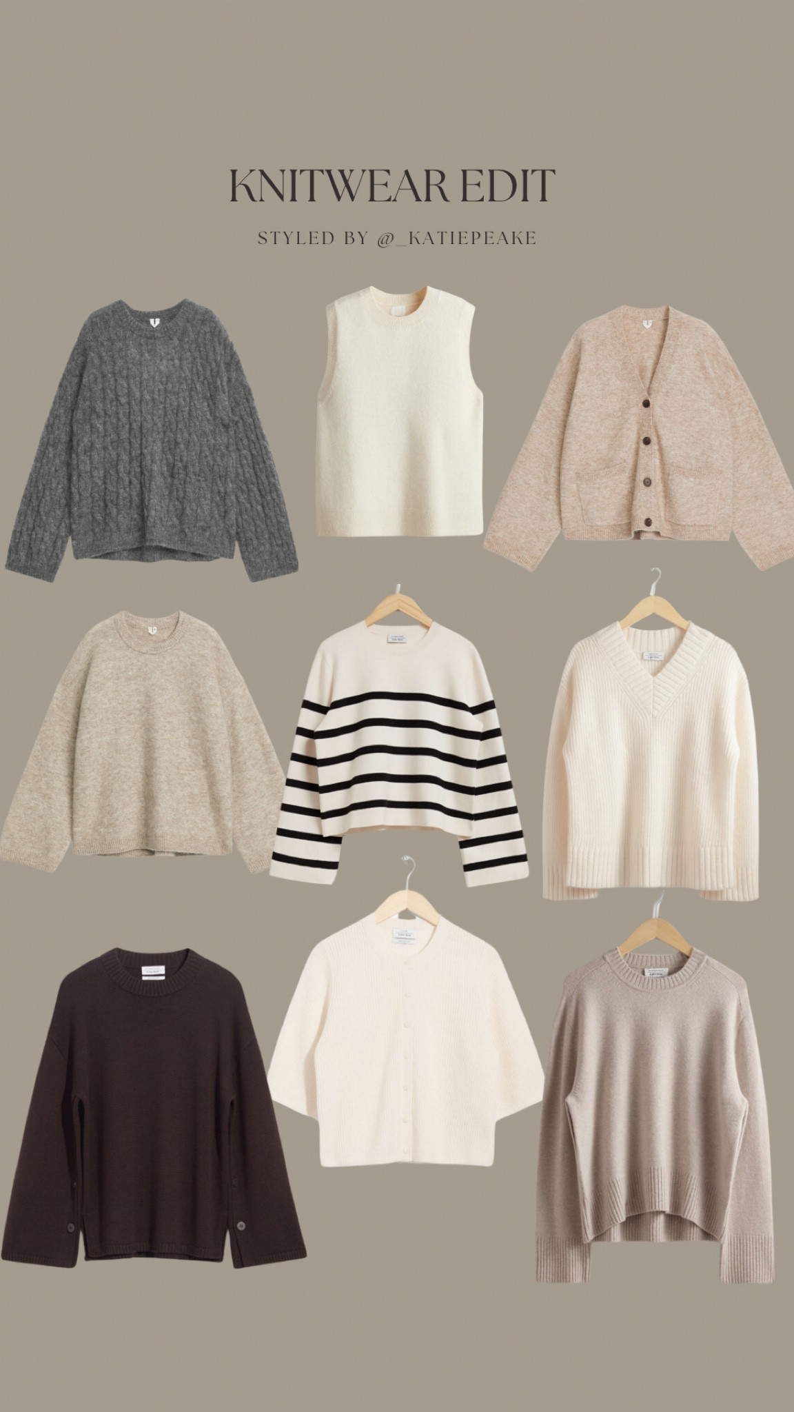 Autumn knitwear edit 🤍🧶 

Cable knit jumper, stripe jumper, beige jumper, wool jumper, knitted vest 

#LTKuk #LTKautumn #LTKstyletip