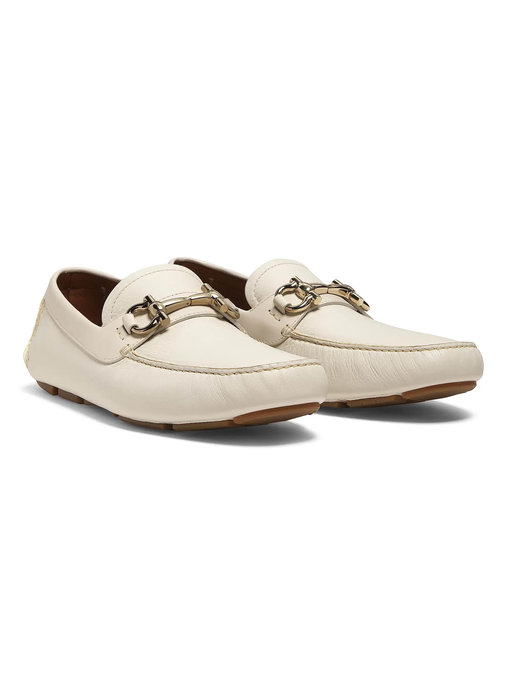 Shop FERRAGAMO Parigi Leather Moccasin Loafers | Saks Fifth Avenue | Saks Fifth Avenue