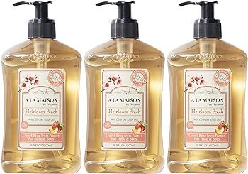 A LA MAISON Liquid Soap, Heirloom Peach - Uses: Hand and Body, Triple Milled, Essential Oils, Bio... | Amazon (US)