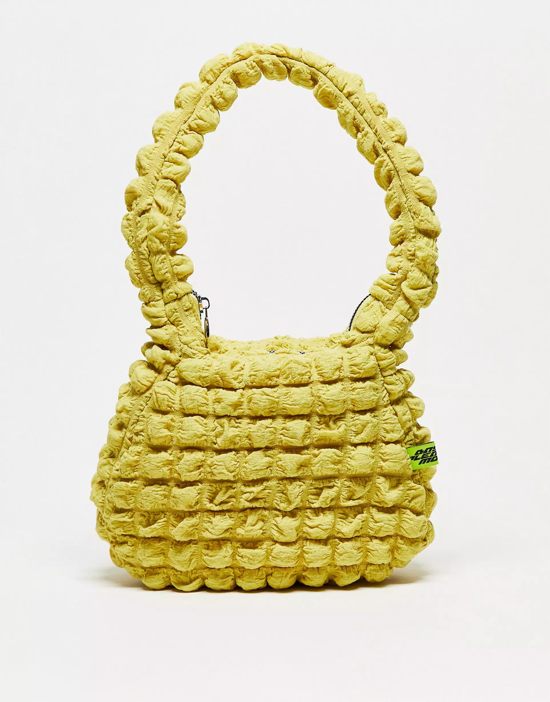 Basic Pleasure Mode lemon sour shoulder bag in lime green | ASOS | ASOS (Global)