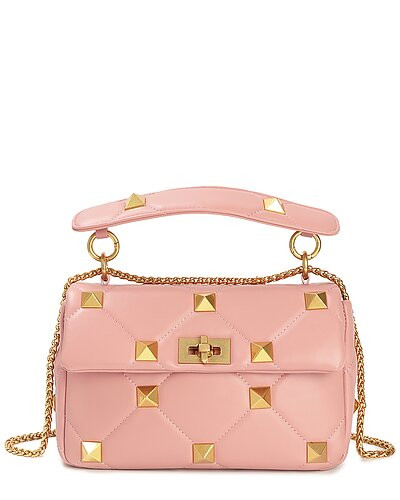 Quilted & Studded Leather Messenger Bag | Gilt & Gilt City