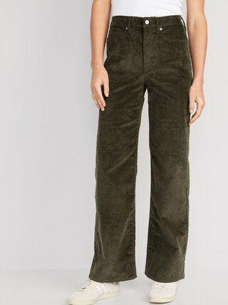 Higher High-Waisted Wide-Leg Corduroy Pants for Women | Old Navy (US)
