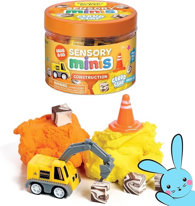 Creativity for Kids Sensory Minis Construction Kit | Cloud Clay Sensory Toy with Excavator for Ki... | Amazon (US)
