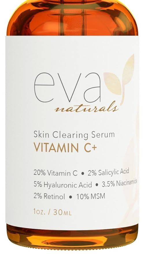 Vitamin C Serum Plus 2% Retinol, 3.5% Niacinamide, 5% Hyaluronic Acid, 2% Salicylic Acid, 10% MSM... | Amazon (US)