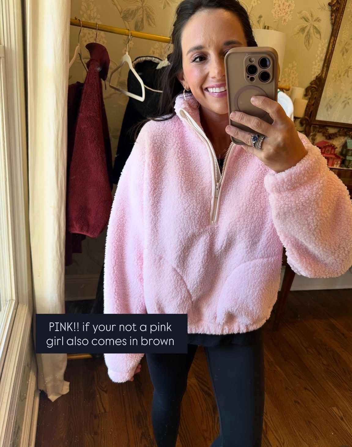 cutest pink sherpa from target i am obsessed!!!! mom OOTD for lounging at home or running errands 

#LTKStyleTip #LTKActive #LTKSeasonal