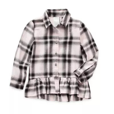 Okie Dokie Toddler Girls Long Sleeve Peplum Top | JCPenney