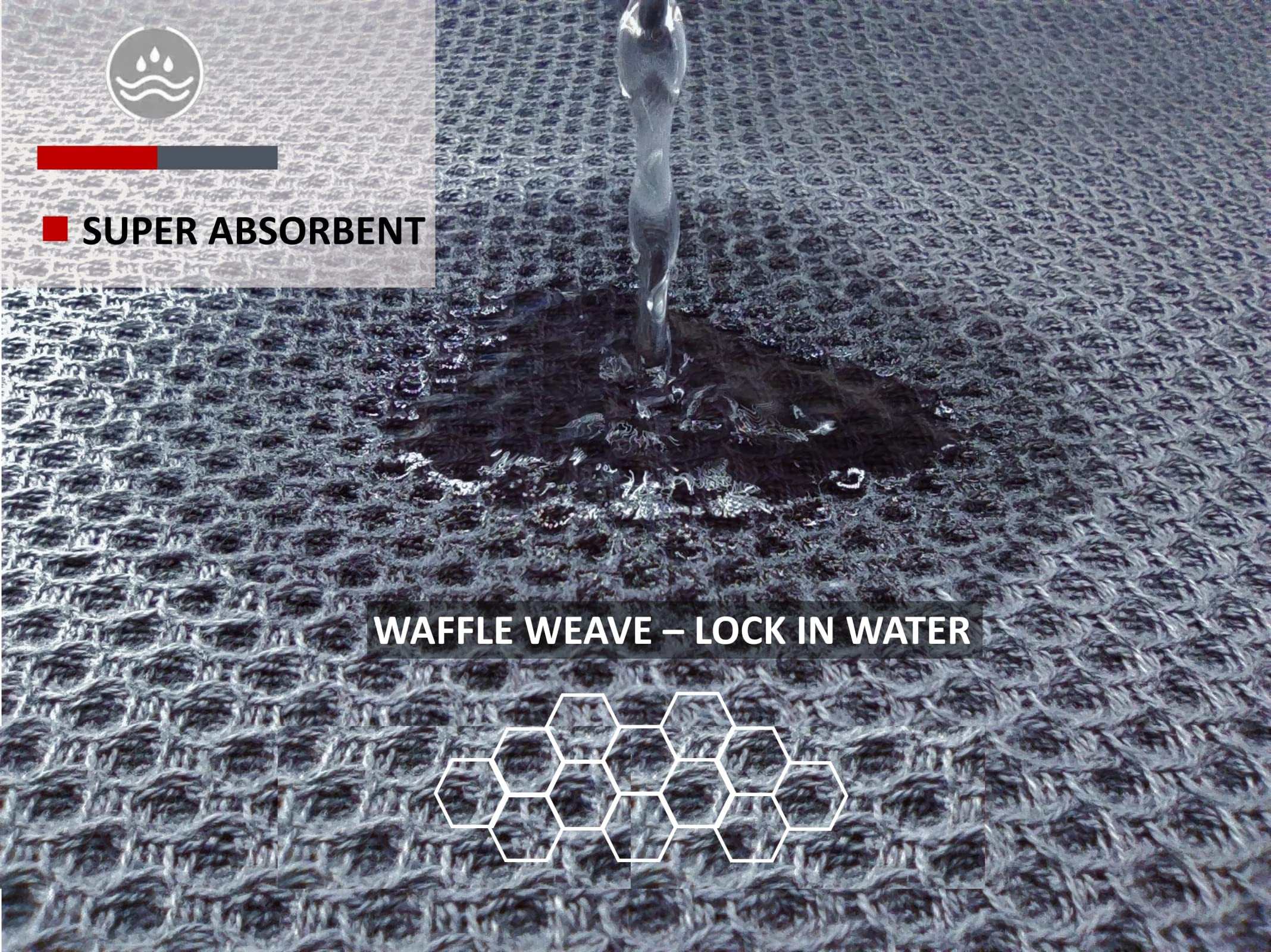 ANEWAY Kitchen Hand Towels 100% Cotton Waffle Weave Dish Towel for Cleaning Drying - Extra Absorb... | Amazon (US)