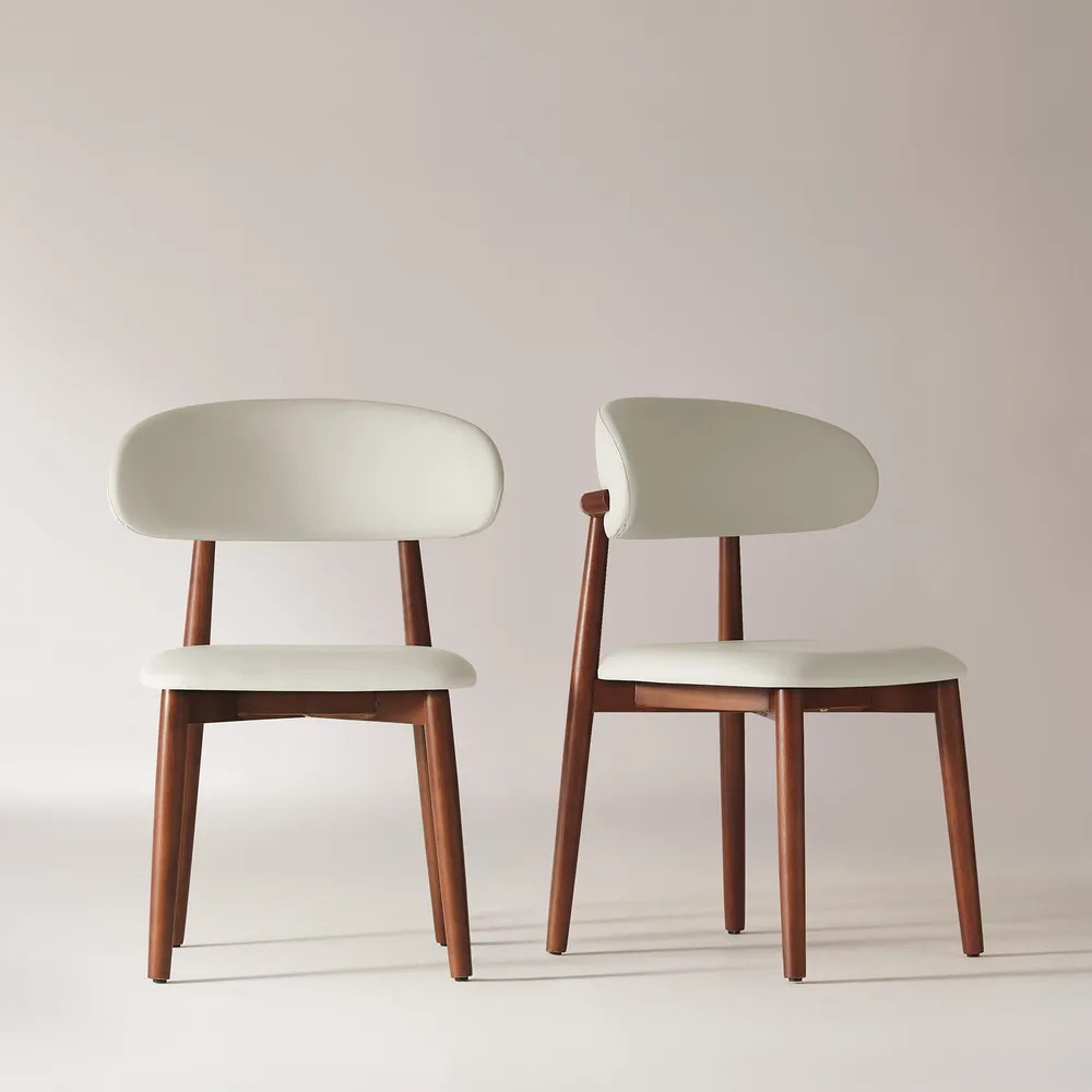 Ursula Leather Dining Chairs Set | Hernest
