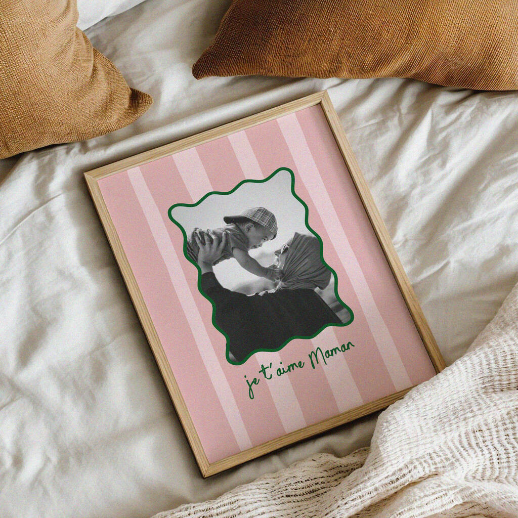 Je T'aime Maman Personalised Photographic Print For Mum | Not On The High Street