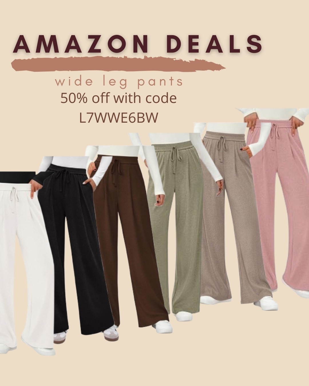 $13 ends 4/27

Amazon fashion
Amazon deals
Wide leg pants
Comfy pants
Lounge wear


#LTKSaleAlert