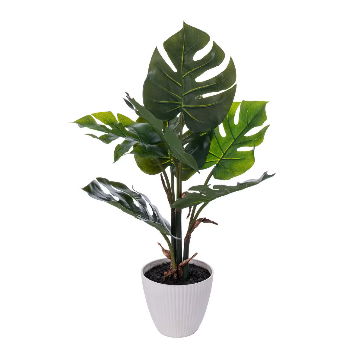 Vickerman 18" Green Monstera Plant x7 in White Pot. | Target