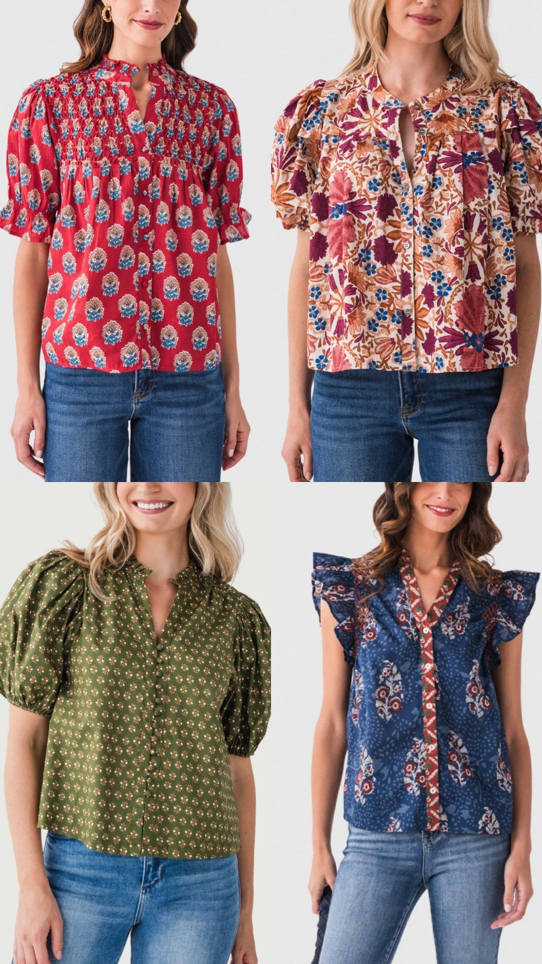 Fall block print tops 

#LTKSeasonal