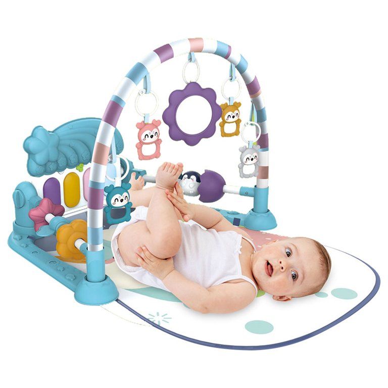TEAYINGDE Baby Gym Play Mat 3 in 1 Fitness Rack with Music and Lights Fun Piano Baby Activity Cen... | Walmart (US)