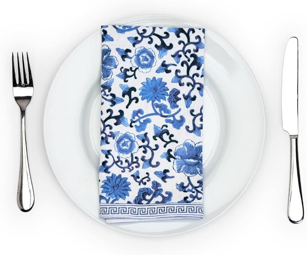 Two's Company Set Of 4 Chinoiserie Napkins | Amazon (US)