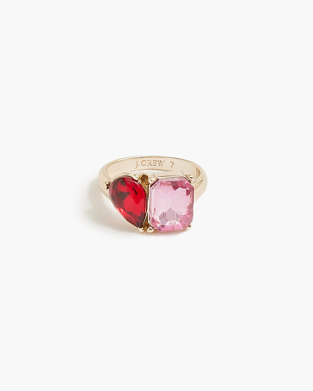 Two-stone toi et moi crystal ring | J.Crew Factory