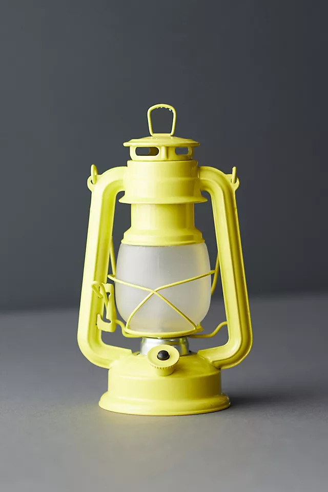 LED Frosted Glass Lantern | Anthropologie (US)