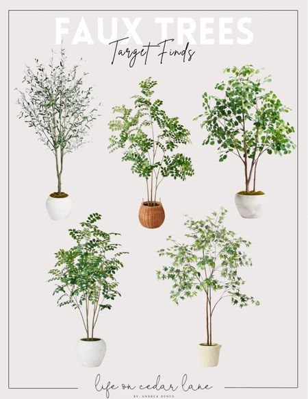 Faux Trees- check out our fave faux trees from Target! Affordable prices too! Such a great way to elevate any space in your home!

#fauxolivetree #targethomedecor


#LTKfindsunder100 #LTKhome