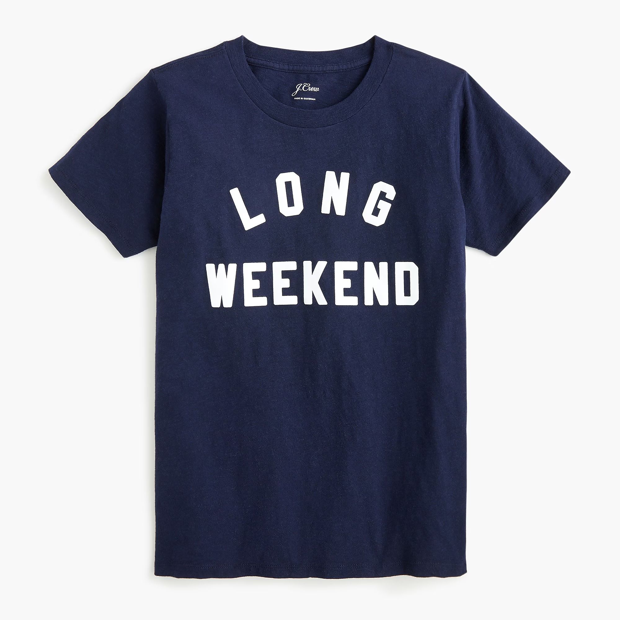 "Long Weekend" crewneck T-shirt | J.Crew US