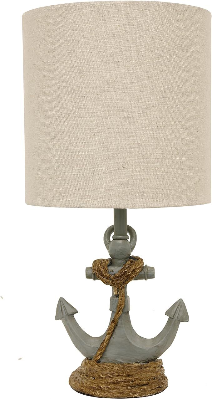 Décor Therapy TL15453 Table Lamp, Antique Iced Blue | Amazon (US)