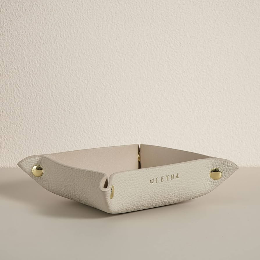 OLETHA Small Foldable Valet Tray - Aesthetic Desk Organizer for Home, Office & Travel - Portable ... | Amazon (US)