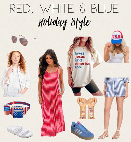 Red White Blue Style | Holiday Fashion | Memorial Day | Fourth of July 

#LTKSaleAlert #LTKStyleTip #LTKShoeCrush