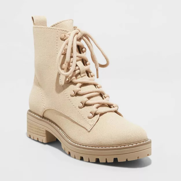 Women's Parker Lace-Up Combat Boots - Universal Thread™ | Target
