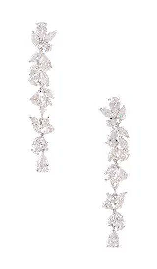 Fallen Leaf Earrings in Crystal | Revolve Clothing (Global)