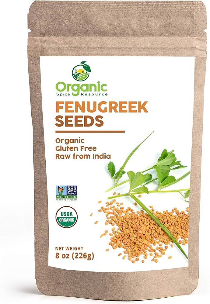 Organic Fenugreek Seeds | 8 oz - 226g | USDA Organics and Non-GMO Verified Project Approved | Pro... | Amazon (US)