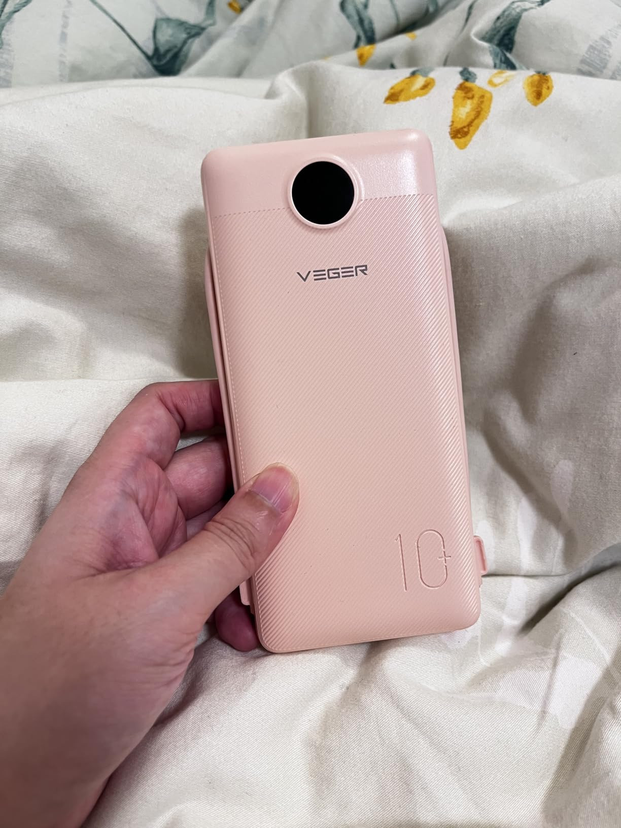 VEGER Portable Charger with Built-in AC Plug and Cables, All in One 10000mAh Ultra Slim Power Ban... | Amazon (US)