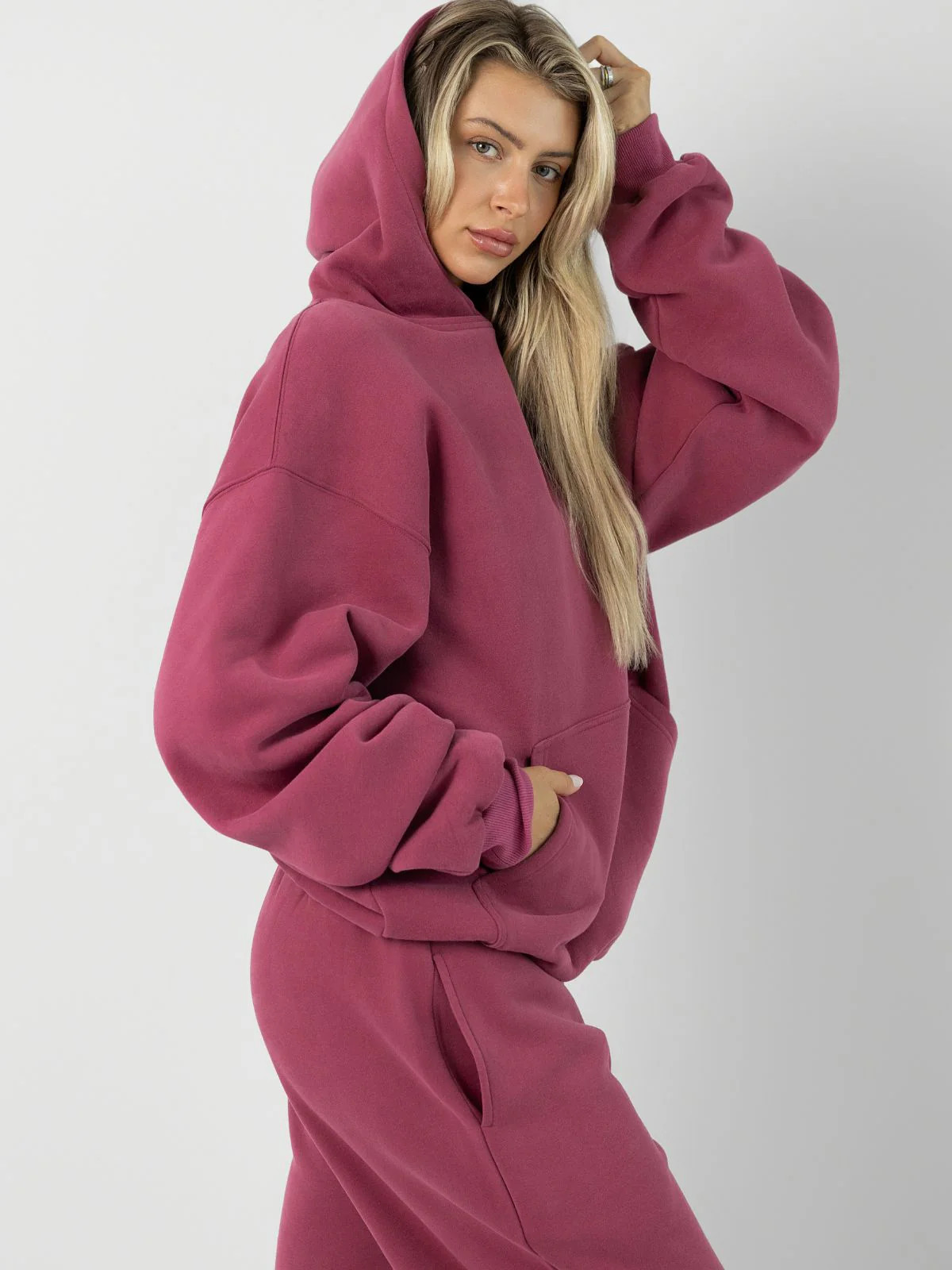 Comfrt Minimalist Hoodie | Berry | Deep Magenta | Oversized | 3X | Comfrt