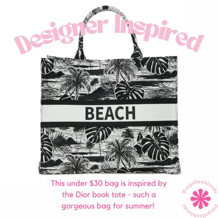 Dior tote inspired bag - under $30! 
.
,
Beach bag - summer bag - tote bags - designer dupes - designer inspired bags - Walmart finds - Walmart fashion finds 

#LTKunder100 #LTKitbag #LTKunder50