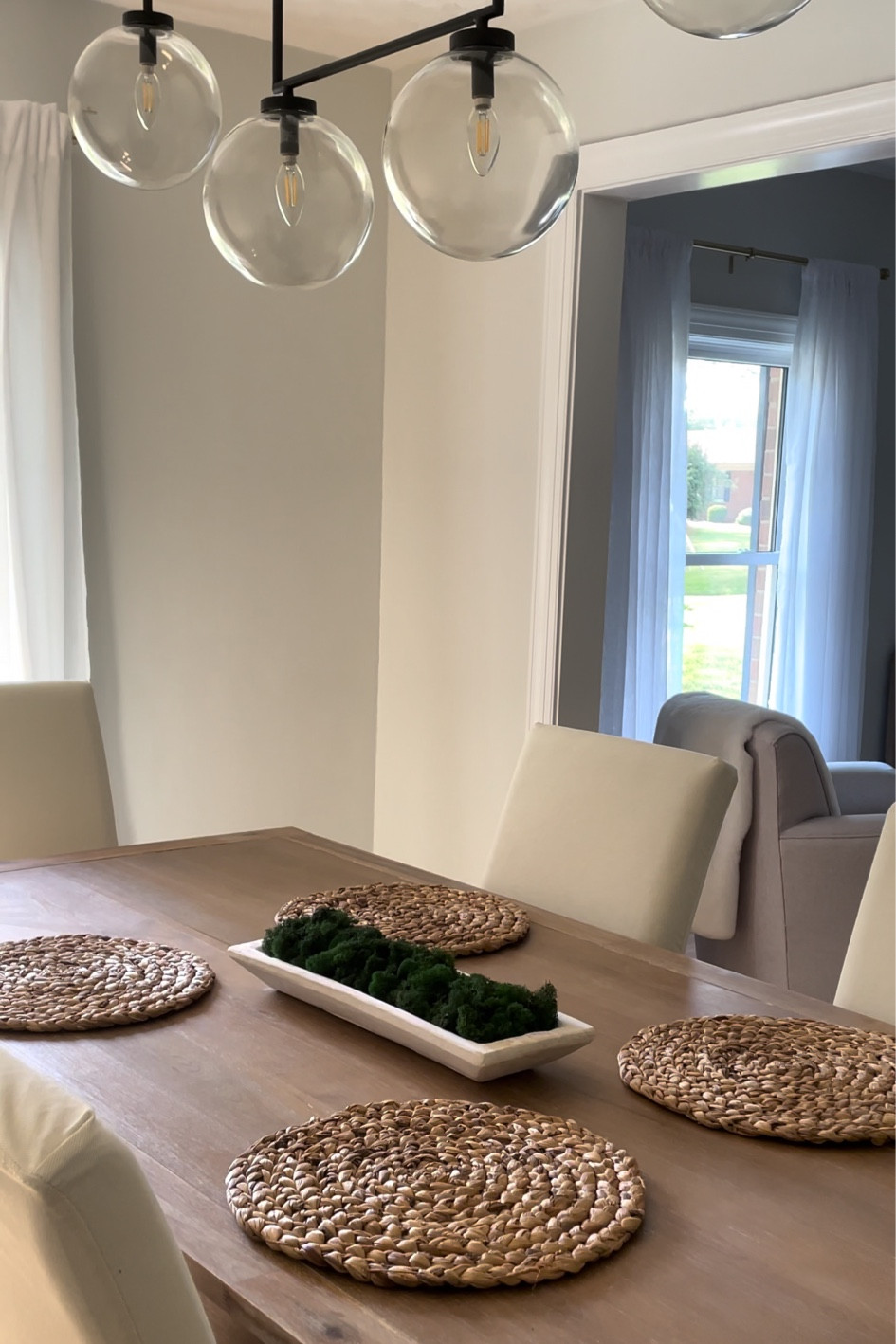 Dining room 🤍

Dining room decor, wood dining table, globe chandelier, slipcovered dining chairs, transitional dining roomm

#LTKSaleAlert #LTKHome #LTKStyleTip