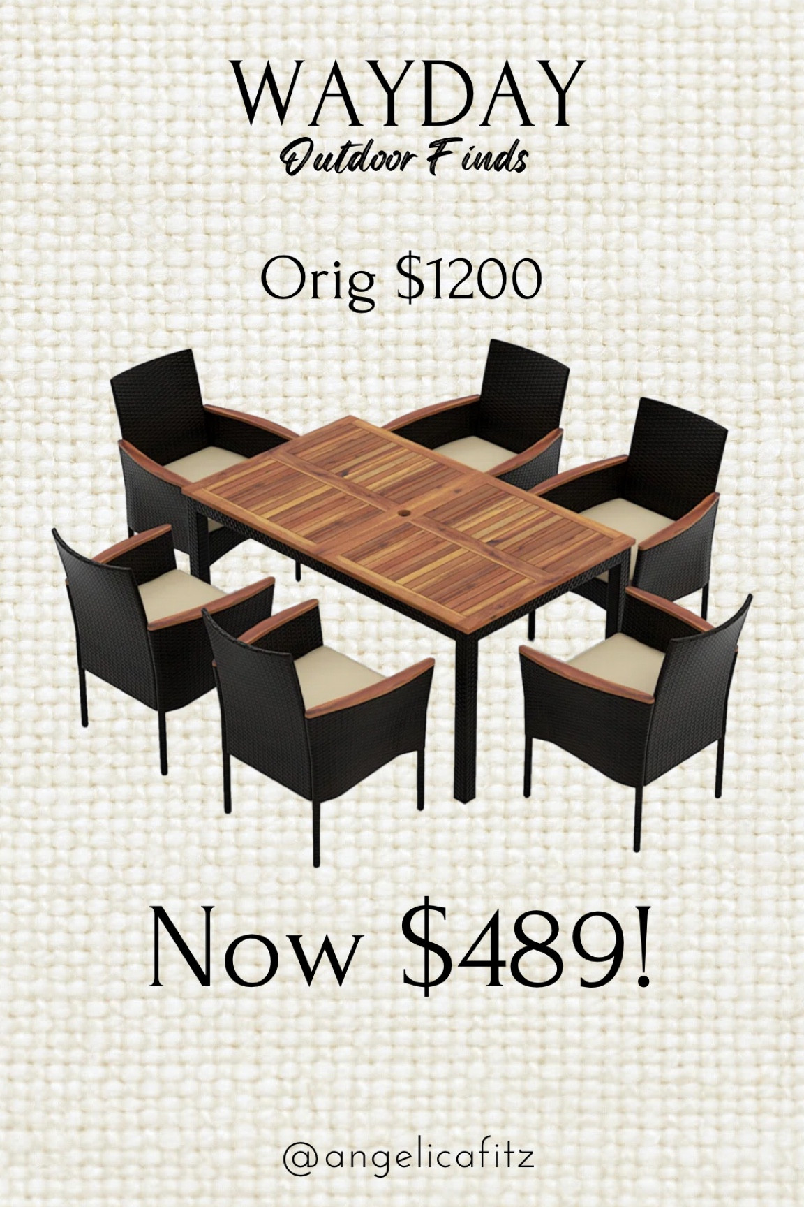 This outdoor dining set is on crazy sale!!! Originally $1200 now it’s $489!🤯🤯🤯

Patio furniture, wayday, wayfair sale, patio dining set, home decor, furniture sale

#LTKHome #LTKSeasonal #LTKSaleAlert