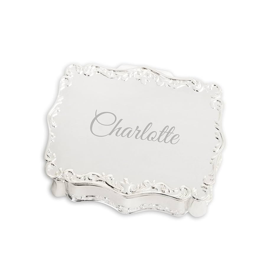 Cherished Moments Personalized Small Rectangle-Shaped Jewelry Keepsake Box with Custom Engraved N... | Amazon (US)