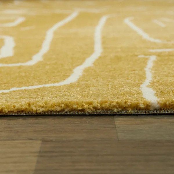Pollock Modern Abstract Area Rug - 5'3" x 7' - Cream | Bed Bath & Beyond