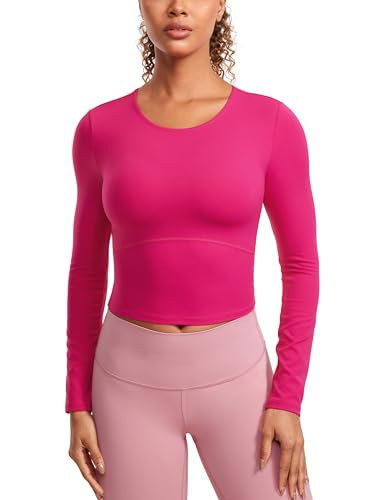CRZ YOGA Butterluxe Crewneck Crop Top | Amazon (US)