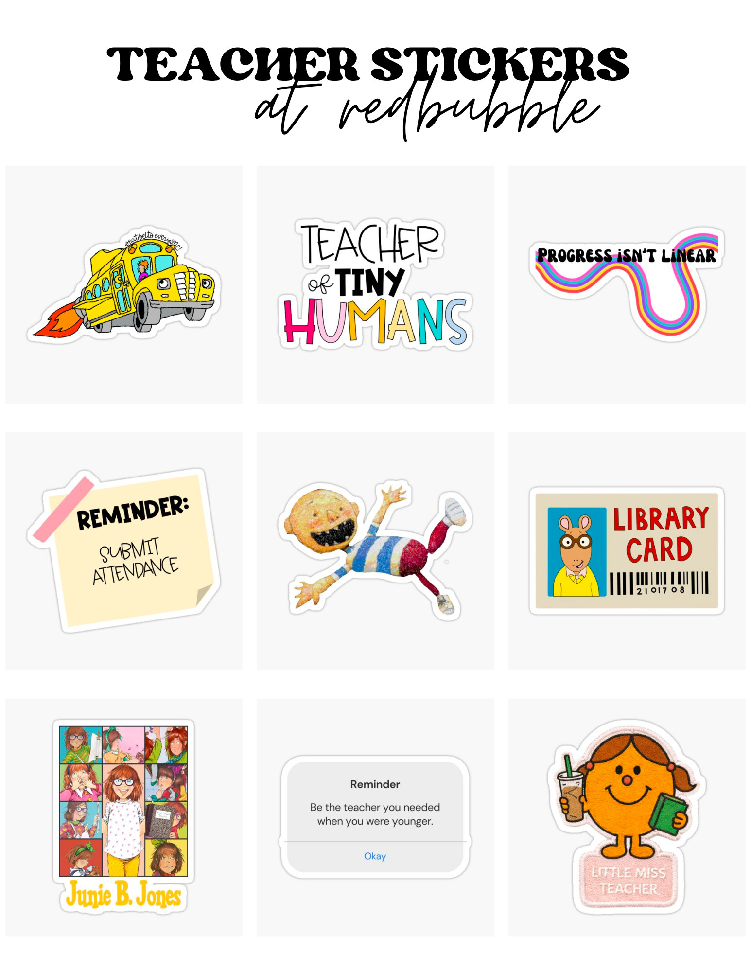 cute teacher stickers 

 
