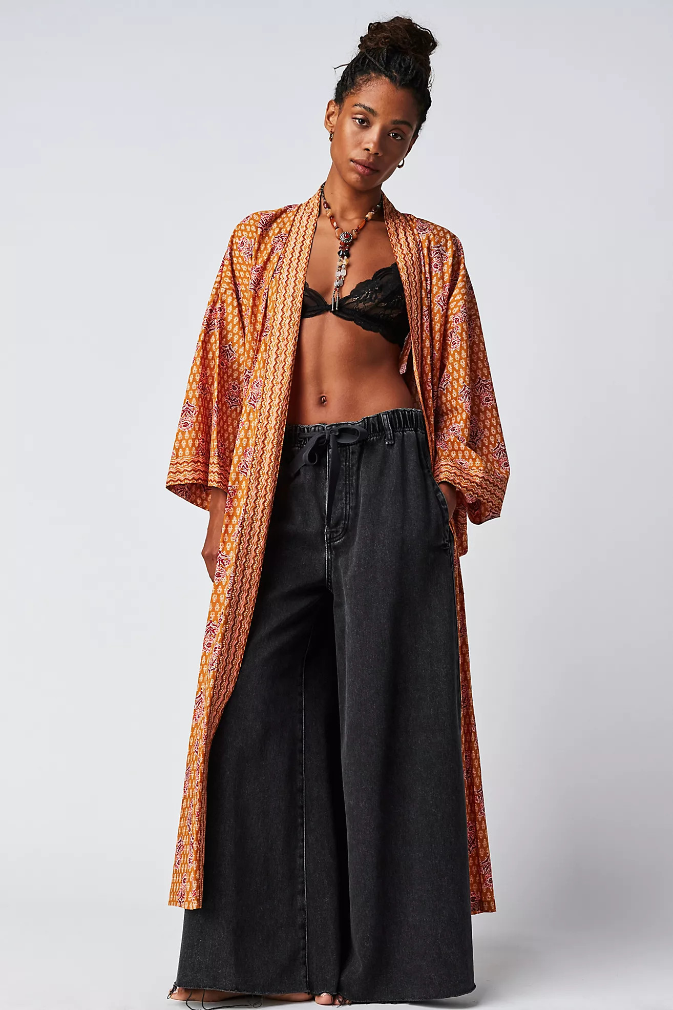 Block Print Beauty Kimono | Free People (UK)