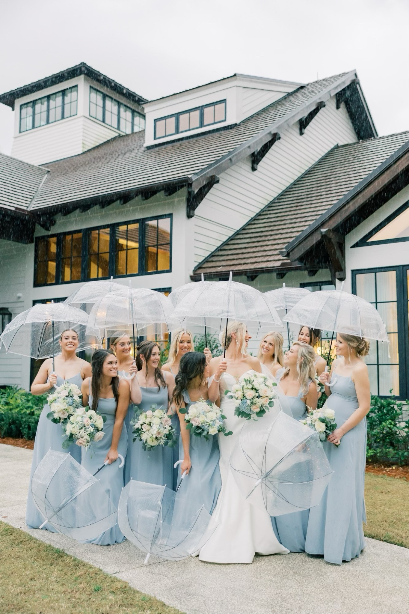 Steel blue chiffon bridesmaid dresses! I’m wearing a medium and these styles photograph beautifully 

#LTKSeasonal #LTKStyleTip #LTKWedding