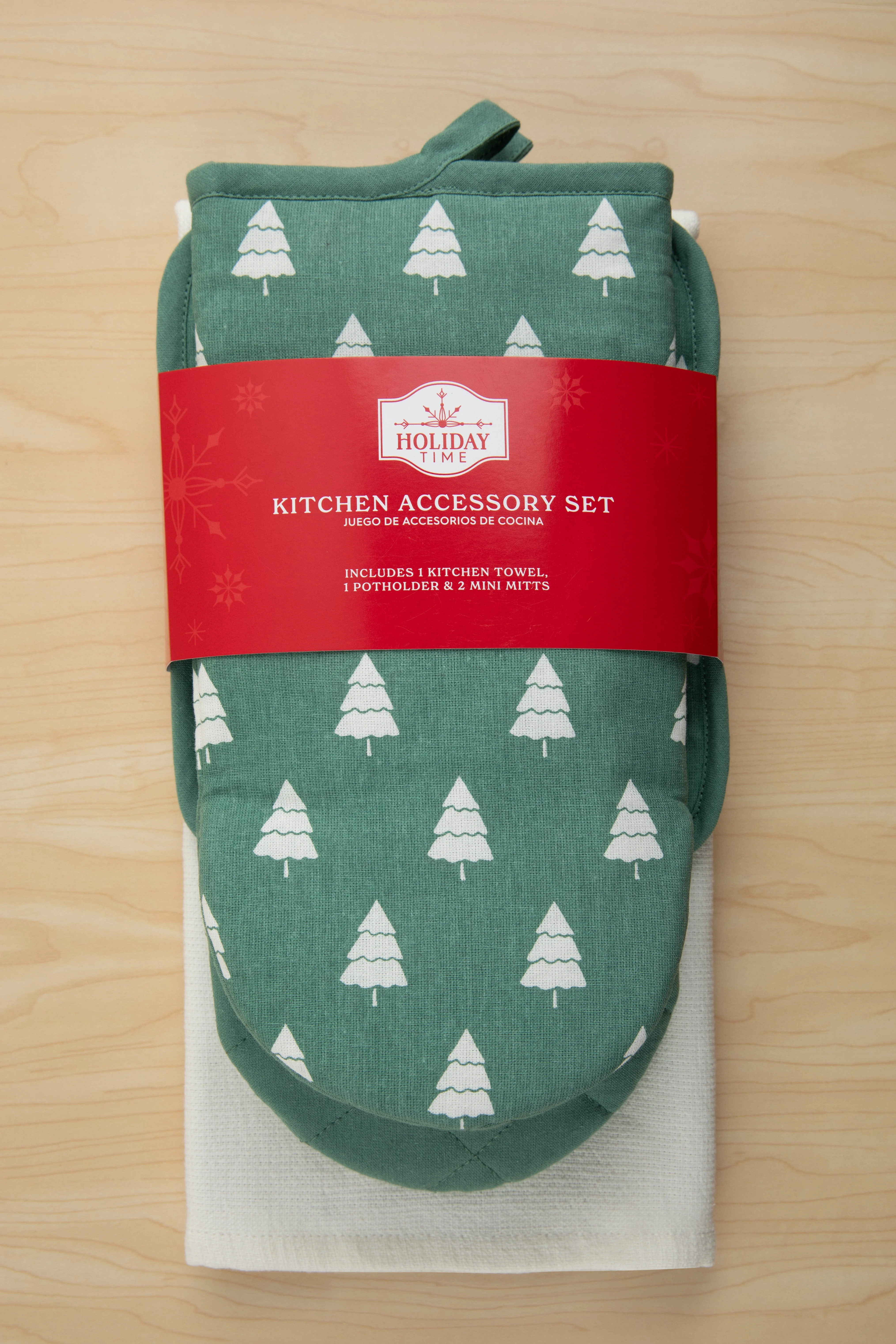 Holiday Time, 4 Piece Kitchen Set Tree Theme | Walmart (US)