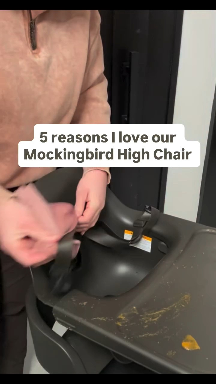The mess with starting solids is real 🙈
1. Dishwasher Safe Silicone Straps 
2. Strap Hooks on the Back
3. Double Tray 
4. Adjustable Footrest
5. Magnetic Harness
Bonus: Aesthetically Pleasing 
#highchair #mockingbirdhighchair #blw #solidstarts #ftm 
🔗 in Bio or Comment SHOP and I’ll send it to you!