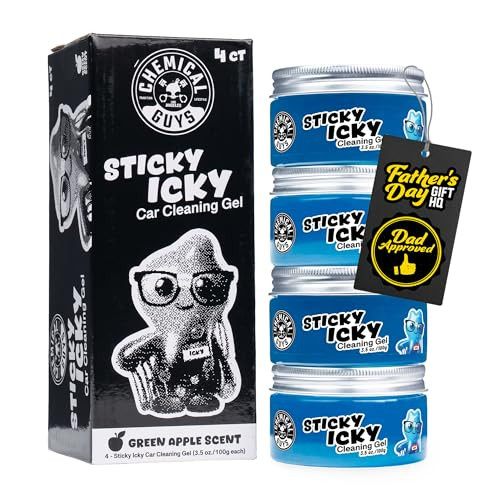 Chemical Guys Sticky Icky Car Cleaning Gel, Green Apple, Interior Car Cleaner, Reusable Automotiv... | Amazon (US)