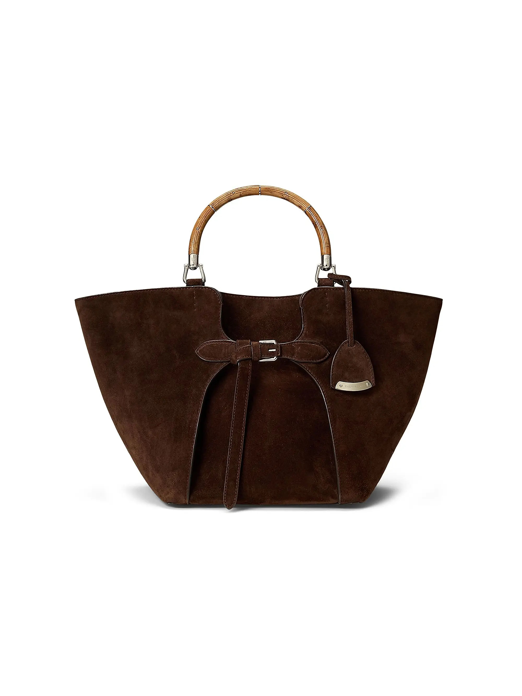 Buckle-Detailed Suede Tote Bag | Saks Fifth Avenue