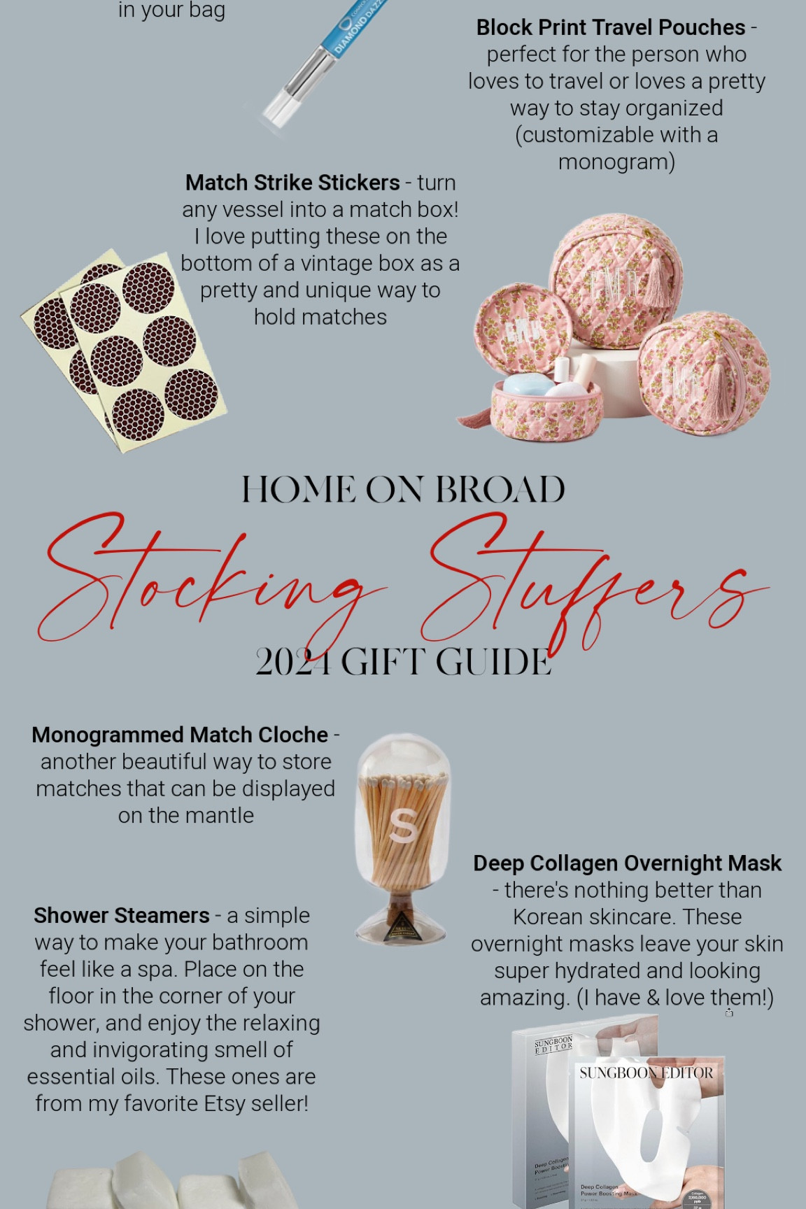 Stocking Stuffers 2024 Gift Guide




#LTKGiftGuide #LTKSeasonal #LTKHoliday