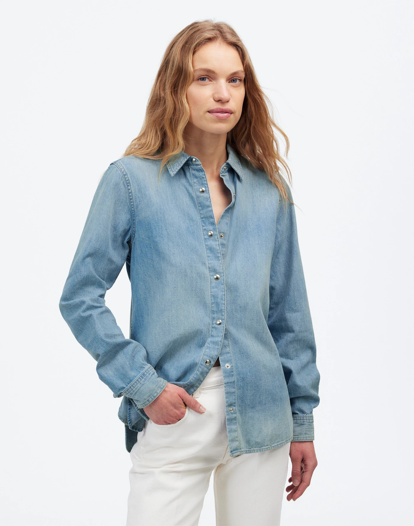 Denim Classic Button-Up Shirt in Altoona Wash | Madewell | Madewell