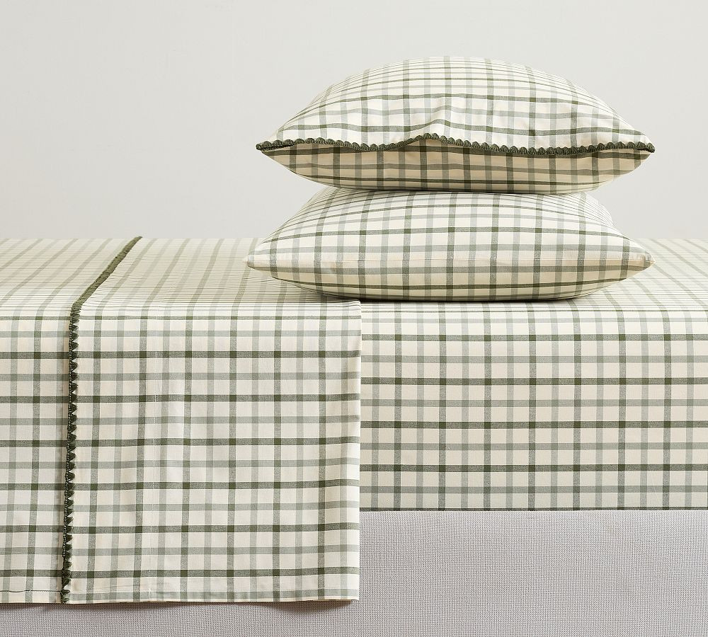 Windowpane Yarn-Dyed Sheet Set | Pottery Barn (US)